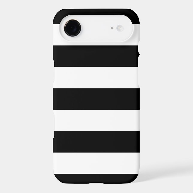 Bold Black and White Stripes Pattern Case-Mate iPhone Case (Back)