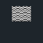 Bold Black and White Wavy Abstract Canvas Print<br><div class="desc">A striking visual effect is created by a seamless pattern of wavy black lines on a white background</div>