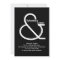 Bold Black and White Wedding