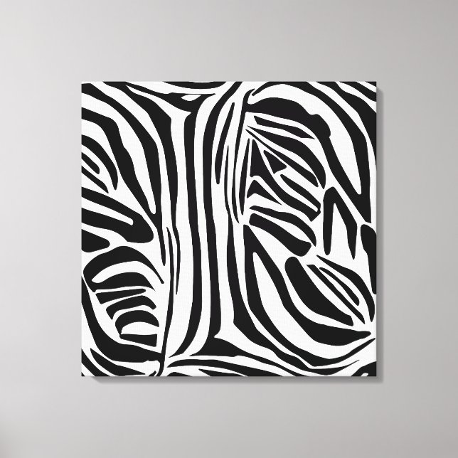 Bold Black and White Zebra Print Pattern (Front)