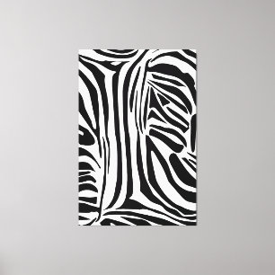 Bold Black and White Zebra Print Pattern