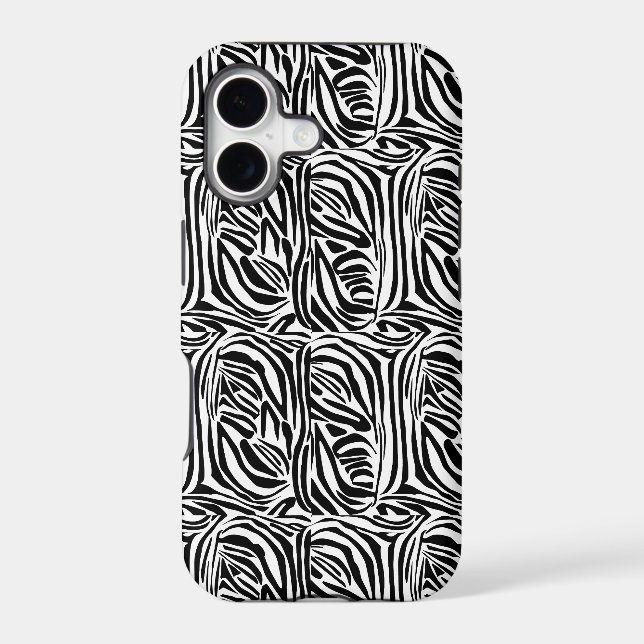 Bold Black and White Zebra Print Pattern (Back)
