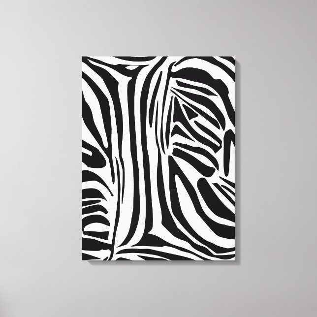 Bold Black and White Zebra Print Pattern (Front)