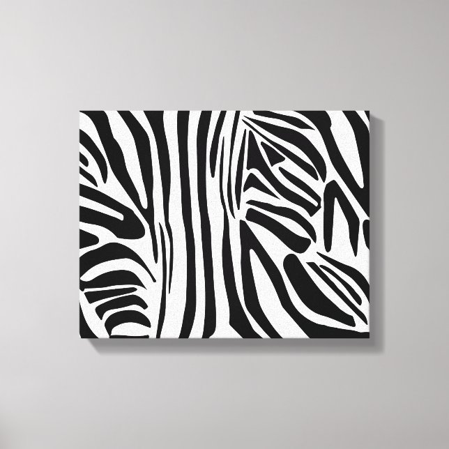 Bold Black and White Zebra Print Pattern (Front)