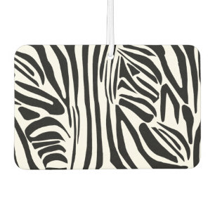 Bold Black and White Zebra Print Pattern Air Freshener