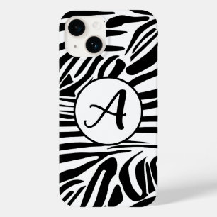 Bold Black and White Zebra Print Pattern Case-Mate iPhone 14 Case
