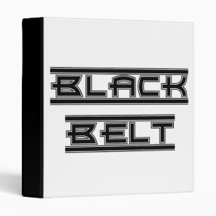 Bold Black Belt Martial Arts Binder