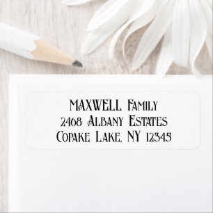 Bold Black Elegant Typography Family Name
