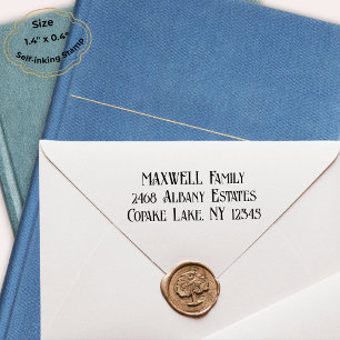 Bold Black Elegant Typography Monogram Self-inking Stamp