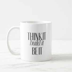Bold Black Typography Inspire Action Creatives Coffee Mug