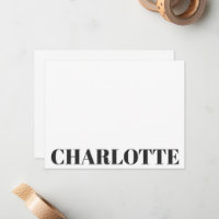 Bold Black Typography Personalized Name Chic