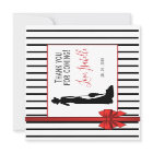 Bold Black & White THANK YOU FOR COMING! Gift Tag
