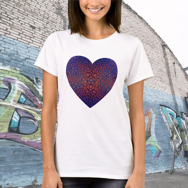 Bold Blue And Red Pattern T-Shirt (Creator Uploaded)