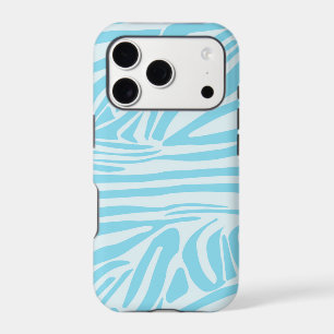 Bold Blue and White Zebra Print