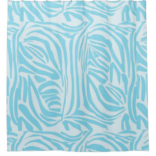 Bold Blue and White Zebra Print