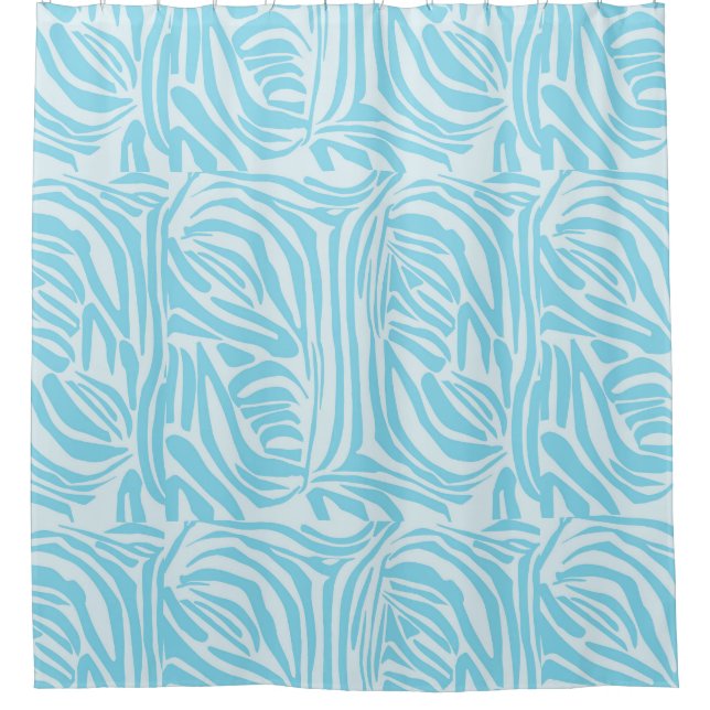 Bold Blue and White Zebra Print (Front)
