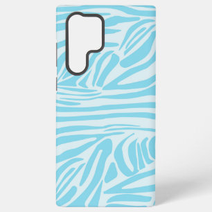 Bold Blue and White Zebra Print Samsung Galaxy Case