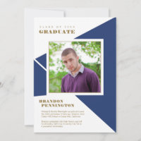 Bold Blue Angles Graduation