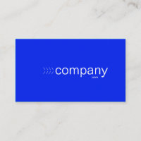 Bold blue business card featuring your web address