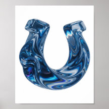 Bold Blue WATER Text Design