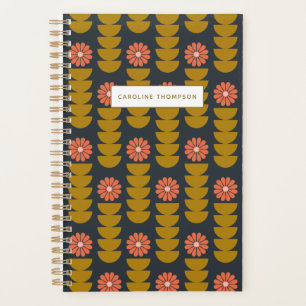 Bold Boho Botanical Geometric Personalized  Planner