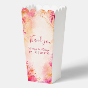Bold Bollywood Hawaii Arch Tropical wedding Favor Box