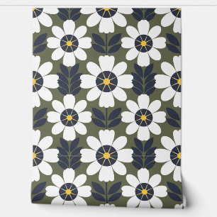 Bold Botanical Bloom Wallpaper