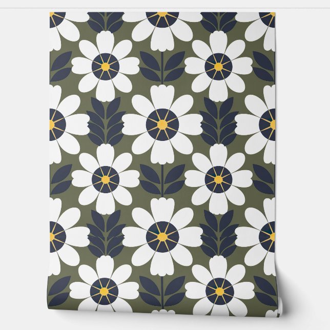 Bold Botanical Bloom Wallpaper (Unrolling)
