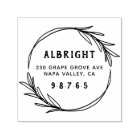 Bold Botanical Wreath Custom Return Address