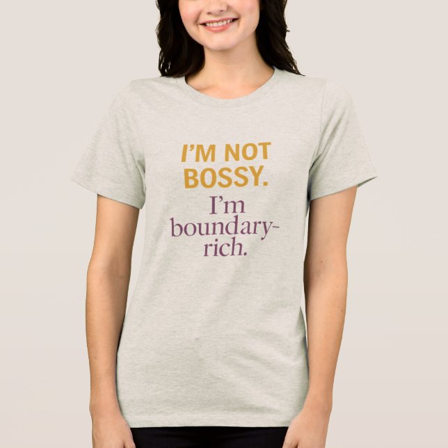 Bold boundaries. Braver you Tri-Blend Shirt (Front)