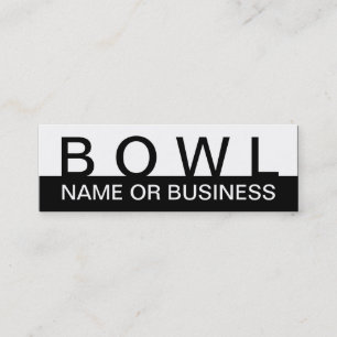 bold BOWL (colour customizable) Mini Business Card