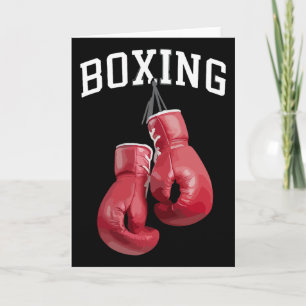 Bold Boxing Gloves Boxing Kickboxing Boxing Lover Card
