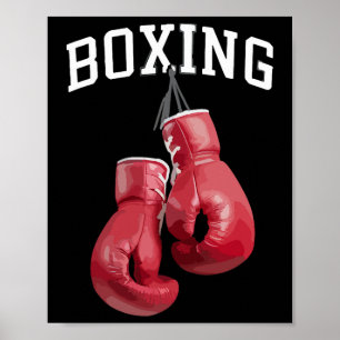 Bold Boxing Gloves Boxing Kickboxing Boxing Lover Poster