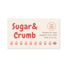 Bold Brand-Ready Bakery Flat Loyalty Card