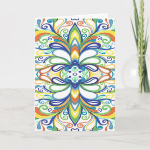 Bold, Bright Graffiti Doodle Card
