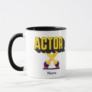 Bold Bright Lights Actor Mug Personalized
