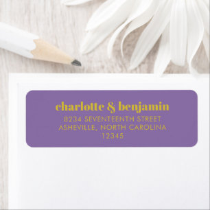 Bold Bright Purple and Yellow Typography Modern 