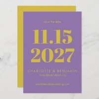 Bold Bright Purple and Yellow Typography Modern
