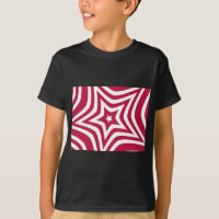 Bold & Bright Red & White Star in a Vector Pattern