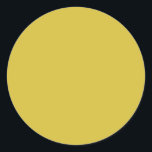 Bold Bright Solid Yellow Modern Wedding Blank Classic Round Sticker<br><div class="desc">Bold Bright Solid Yellow Modern Wedding Blank Classic Round Sticker</div>