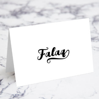 Bold Brush Script Q Swash Name Place Cards