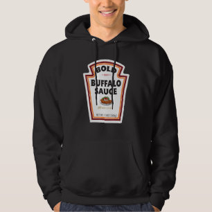 Bold Buffalo Sauce Bottle Label Halloween Costume Hoodie