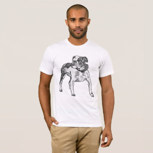 Bold Bulldog Charm : T-shirt Vintage par Moriz Jun
