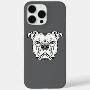 Bold Bulldog Face Illustration  iPhone 16 Pro Max Case