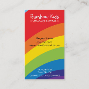 BOLD BUSINESS CARD :: fun rainbow 2P