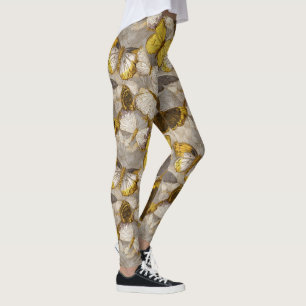 Bold Butterfly Camo Accent Wear Workout Leggings