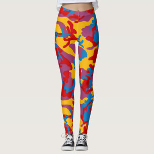 Bold Camo Pattern Leggings