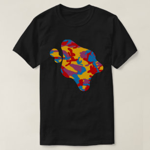 Bold Camo Pattern Paint Splat T-Shirt