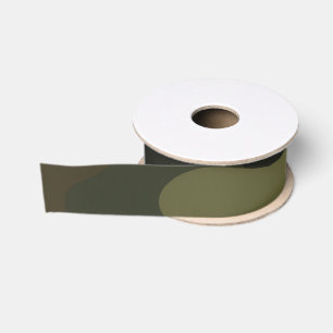 Bold Camouflage Pattern Outdoor Enthusiasts Hunter Grosgrain Ribbon