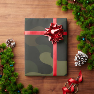 Bold Camouflage Pattern Outdoor Enthusiasts Hunter Wrapping Paper